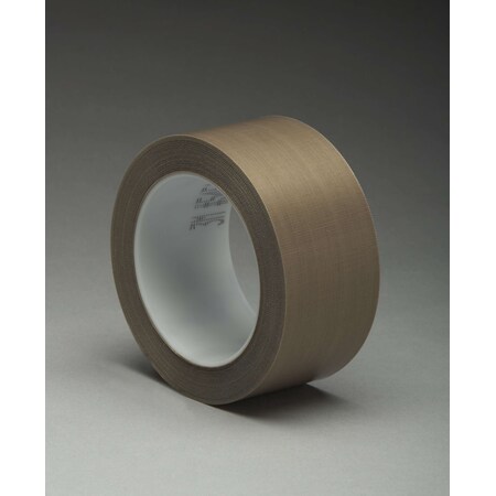 3M Ptfe Glass Cloth Tape 5451, Brown, 1/2 In X 36 Yd, 5.6 Mil 7010380325